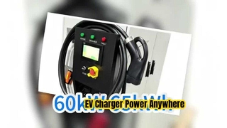 Carregador Veicular Móvel Maxpower 60kW Potência Nominal 65kWh Capacidade Proteção IP55 Estação de Carregamento Portátil