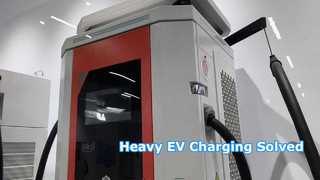 Estação de carregamento rápido DC refrigerada a ar para veículos elétricos comerciais pesados