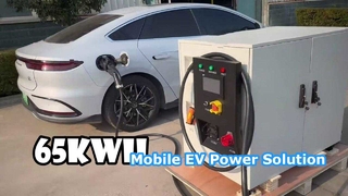 Banco de potência de armazenamento de energia móvel de 65 kWh