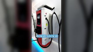 Carregador EV rápido DC de pistola dupla de 60-160 kW com proteção IP54 à prova de intempéries para uso comercial