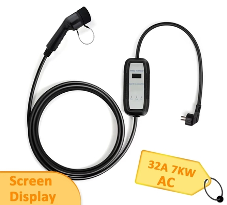 Bom preço. TÍPICO 2 32A Carregador portátil AC EV de 7 kW Wallbox Padrão Europeu on-line