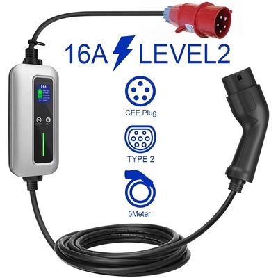Carregador Ev de fase 3 inteligente de 11 kW Tipo 2 Regulação de fluxo