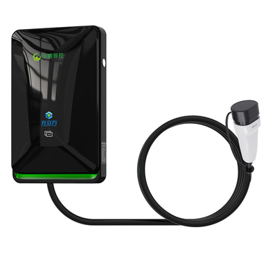 Bom preço. Pilha de carregamento CA de veículo elétrico montada na parede preta de 7KW 11KW 21KW on-line