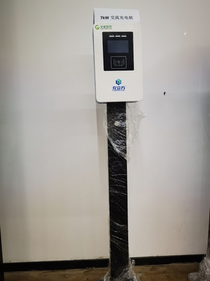 7KW Coluna azul e branca / Tipo de chão Single Gun Veículo Elétrico AC Carregamento