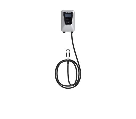 Bom preço. 7KW 32A Tipo de coluna de prata montada na parede de veículo elétrico de arma única on-line