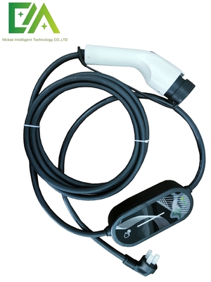 Carregador de carro elétrico portátil de 3,5 kW-22 kW Corrente ajustável 8A/10A/13A/16A/32A Fase única Fase três