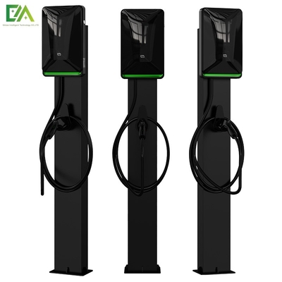 220V 380V 7kW 11KW 22KW Tipo de coluna preta Estaca de carregamento AC Para veículos elétricos domésticos