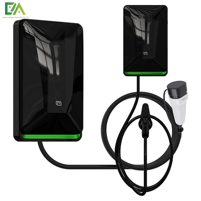 7KW 11KW 22KW Veículo elétrico preto novo montado na parede Single Gun AC Charging Stack / Mobile Charger