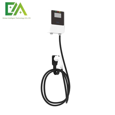 Bom preço. 7KW 11KW 22KW Veículo elétrico branco montado na parede Single Gun AC Charging Stack Carregador portátil doméstico on-line