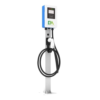 7KW 11KW 21KW Coluna azul e branca / Tipo de piso Single Gun Veículo elétrico AC Carregamento de pilhas Doméstico / Comercial