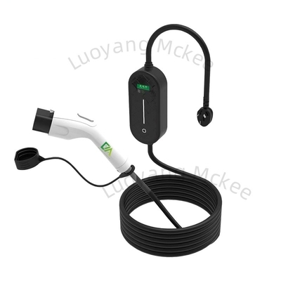 Carregador de carro elétrico portátil EV Tipo 2 Cabo de carregamento 16A 5M 3.68kw Cabo de carregamento de carro elétrico Carregador de carro elétrico ajustável com tela