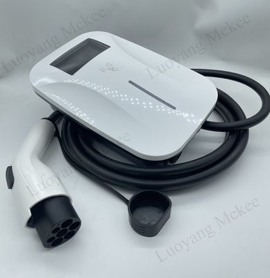 Bom preço. IP65 Classificado 7kW AC EV Carregador com Display a Cores de 4,3 polegadas e QR Code Carregamento para Fornecimento de Energia Conveniente on-line