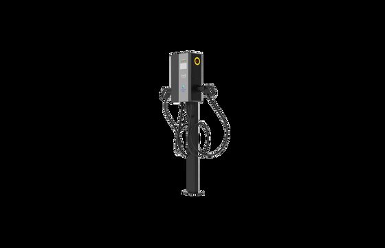 22*2 KW Carregador de veículos elétricos AC montado na parede com ecrã a cores de 4,3 polegadas para veículos elétricos de tipo 1