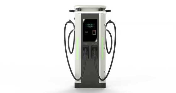 Bom preço. Estação de carregamento rápido DC de 60kW para veículos de nova energia, oferecendo soluções de carregamento eficientes e rápidas para veículos elétricos. Possui dois plugues de carregamento com braço oscilante e uma tela colorida de alto brilho de 10 polegadas on-line