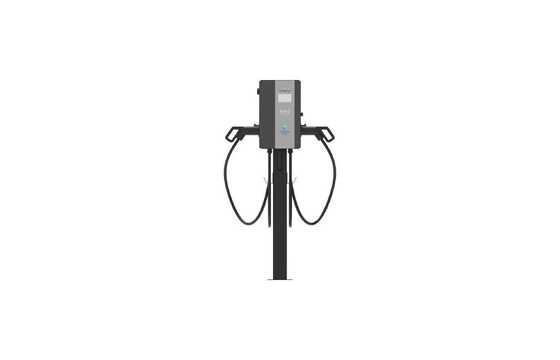Bom preço. 14kW Carregador AC EV montado no chão 4,3 polegadas tela sensível ao toque de alta luminosidadeDupla adaptação para uso residencial e comercialSistema integrado de proteção de segurança abrangente on-line
