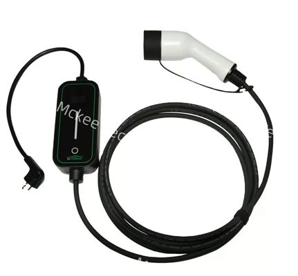 Bom preço. 3.5kW 16A Carregador de veículos elétricos portátil de tipo 2 ajustável com ecrã LCD on-line