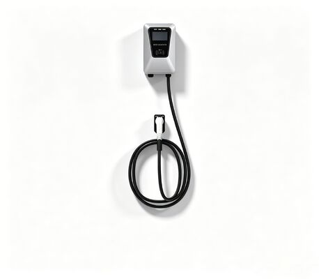 Bom preço. 32A 7KW de prata de porta única EV AC Estação de carregamento Tipo de coluna de parede on-line