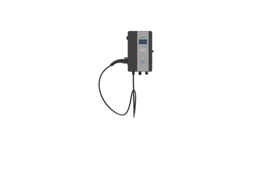 Bom preço. Carregador comercial de veículos elétricos de corrente alternada de 220V OCPP1.6J, modos de arranque múltiplos, estação de carregamento de veículos elétricos de tela sensível ao toque de 4.3 