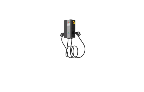 Bom preço. 14kW Carregador de corrente alternada de parede com arma dupla. Tela sensível ao toque e multipagamento, resistente aos raios UV, ideal para estacionamentos residenciais e comerciais. on-line