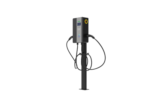 Bom preço. 4Ecrã de toque de 0,3 polegadas EU Standard Dual-gun Pedestal AC Charger, versão operável, multi-pagamento Tipo 2 Pedestal EV Charger On-line