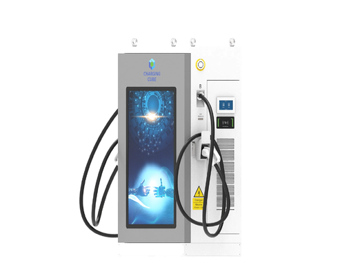Bom preço. 4G Ethernet WIFI APP Série de tela de publicidade Carregador de EV DC OCPP1.6J Ar de resfriamento IP54 10 polegadas tela sensível ao toque 120kW Estação de carregamento rápido para aplicações de frota comercial de estacionamento de rodovias On-line