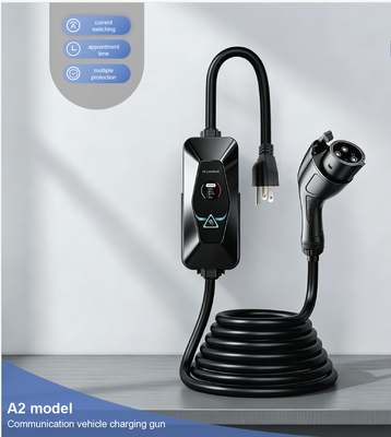 Bom preço. Carregador Portátil para Carro AC A2 Proteção IP54 Retardante de Chamas UL94 V0 Tipo 1 7,6KW 6A‑32A Entrada 85V‑265V Display LCD de 1,68 Polegadas Carregador para VE On-line
