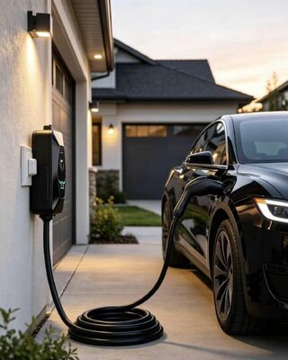 Bom preço. Carregador Portátil de VE AC Tipo 1 A2 11,5 kW 6A‑48A Entrada 85V‑265V Proteção IP54 Retardante de Chamas UL94 V0 com Display LCD de 1,68 Polegadas On-line