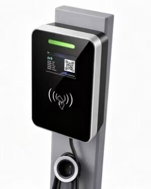 Bom preço. Tipo de coluna Estrutura Quadrada Vidro Parede montado carregador de EV Tipo1 7.6kw 32A 85V a 265V IP54 UL94 V0 5.64 polegadas LCD Display Estação de carregamento AC On-line