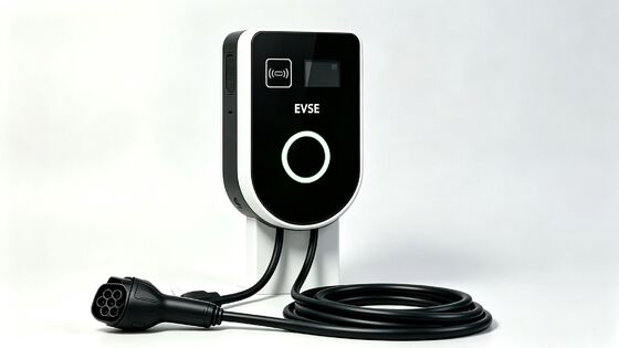 Bom preço. Estação de carregamento AC montada na parede e coluna em forma de U com LCD de 4,59 polegadas, Tipo 2, 11kw, 16A, 380V, IP54, UL94 V0 Carregador de Veículos Elétricos On-line