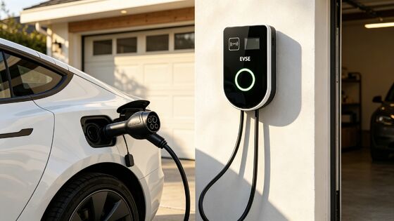 Bom preço. Carregador de Veículos Elétricos AC Comercial Residencial Tipo U para Parede e Coluna Tipo 1 9,6kw 40A 85V a 265V IP54 UL94 V0 Carregador LCD de 4,59 polegadas On-line