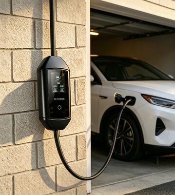 Bom preço. Solução de Carregamento de Veículos Elétricos para Exterior McKee Q2 Carregador Portátil AC Tipo 1 7.6kW 85V a 265V Tensão de Entrada 6A a 32A Corrente Ajustável Tela LCD de 3.67 Polegadas Grau de Proteção IP54 UL94 V0 On-line