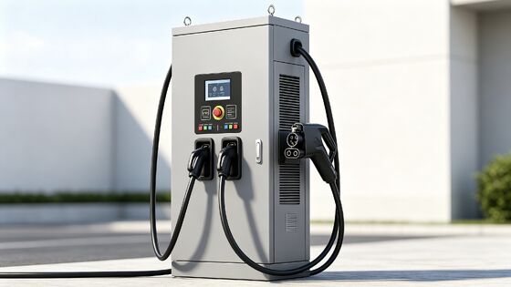Bom preço. Carregador de VE CC de 320KW Série McKee Minor Snow CLF Conector CCS1 Entrada CA 3 Fases 380V Resfriamento a Ar IP54 Tela Sensível ao Toque de 10 Polegadas OCPP1.6J Para Uso Comercial On-line