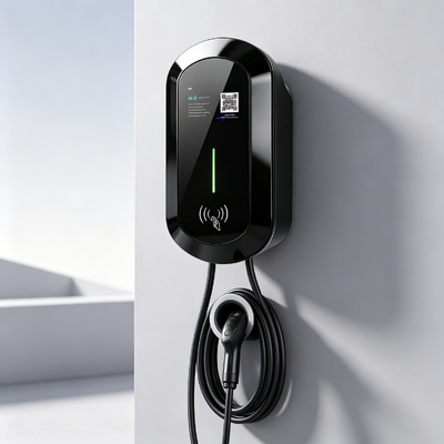 Bom preço. Instalado na parede Estação de carregamento AC tipo R8 Anti Salt Spray tipo2 Carregador EV 11kw 16A 380V IP54 5.64 polegadas Display LCD para casa On-line