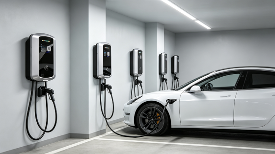 Bom preço. Smart J8 Type2 EV Estação de Carregamento AC Coluna montada na parede 22kw 32A 380V IP54 5.64 polegadas LCD Display Adequado para uso residencial e comercial On-line