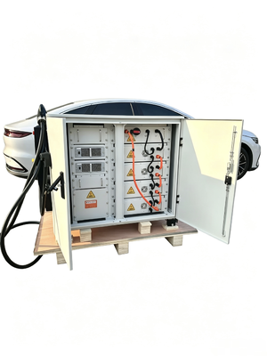 Bom preço. Refrigerador líquido Banco de energia móvel de armazenamento de energia 76kWh 80kW DC Carregador de 7 polegadas Tela de toque 7m Cabo IP54 Suporte CCS1 CCS2 CHAdeMO GBT Tesla Carregador de arma On-line