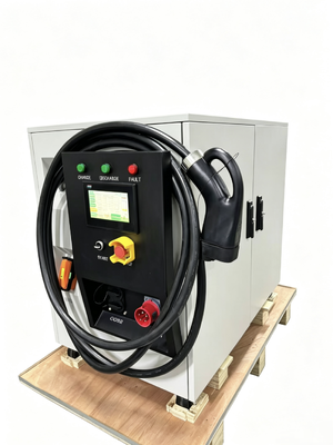 Bom preço. 65kWH 60kW Mobile Energy Storage Power Bank DC Charger Liquid Cooling 7m Cable IP54 7 polegadas Touch Screen Compatível CCS1 CCS2 CHAdeMO GBT Tesla Carregamento Pistola On-line