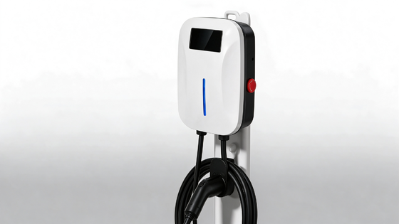 Bom preço. Série Neve Menor CLF AC 7 Caixa de Parede Carregador EV 7kW 32A Pistola Única 220V IP54 OCPP1.6J 4G WIFI Ethernet Bluetooth Controle por APP Estação de Carregamento AC On-line