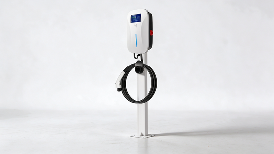 Bom preço. Série Neve Menor CLF AC 14 Carregador de Veículo Elétrico com Dupla Pistola 14kW 220V IP54 OCPP1.6J Estação de Carregamento AC Inteligente para Carregamento de Veículos Elétricos Domésticos e Comerciais On-line