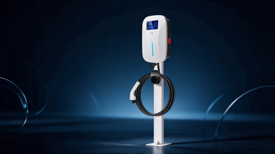 Bom preço. Resistente a intempéries Série de neve menor CLF AC 44 Tipo de pouso Estação de carregamento EV 44kW Dual Gun 220V IP54 OCPP1.6J 2*32A Carregador AC confiável para veículos elétricos On-line