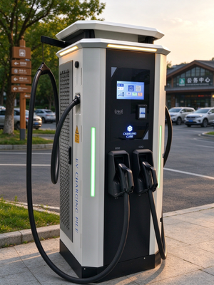 Carregador CCS1 CCS2 CHAdeMO GB/T 120kW DC EV 200-1000V OCPP 1.6J estação de carregamento rápido com tela de 10 polegadas